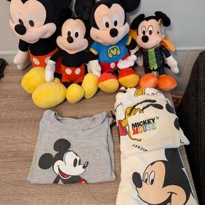Disney Mickey Mouse Kids Set - Gray and Cream
